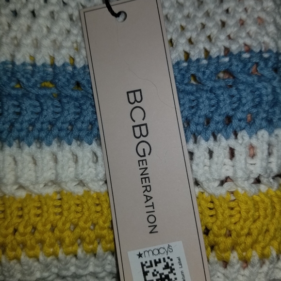 BCBGeneration Crochet Tank Medium NWT Striped - Picture 7 of 10
